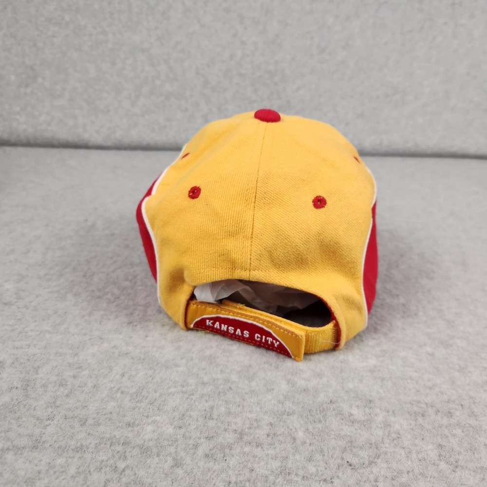 Kansas City Chiefs Hat‎ Cap Strap Back Red Yellow NFL Football Mens Kansas City - Picture 3 of 6